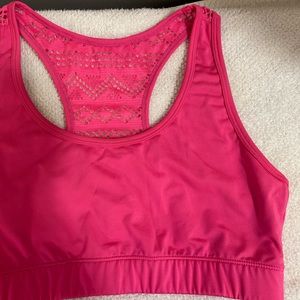 Zyia bomber bra hot pink size large